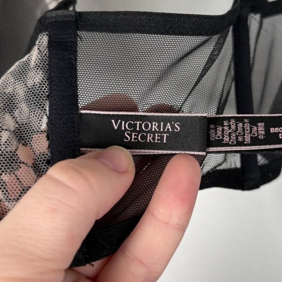 Victoria's Secret Sexy Black starburst Front Corset Bralette Size: M - Picture 9 of 12